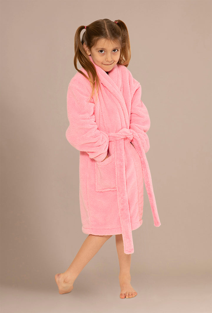 Pink Plush Bathrobes for Little Girls ...